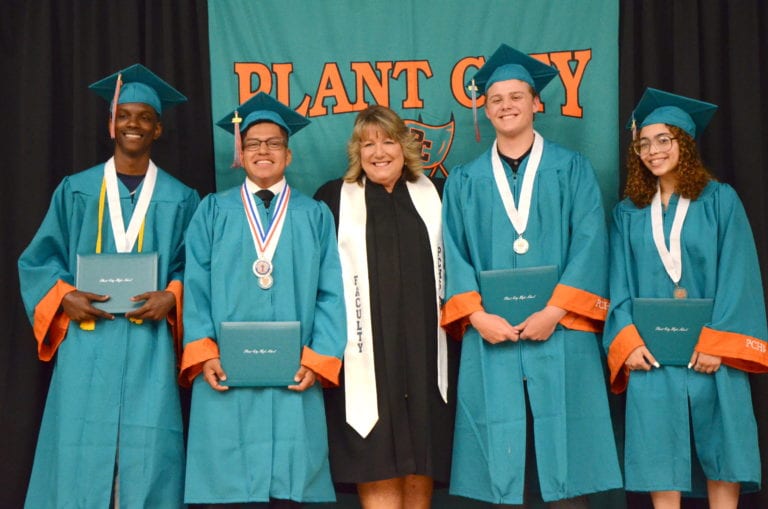 PCHS hosts graduation ceremony for students entering military Plant